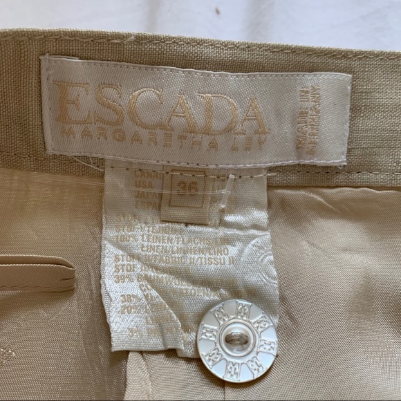 Escada linen and lace skirt - Picture 3 of 7